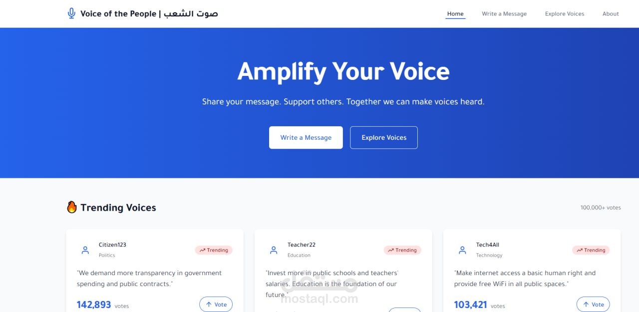 ? Voice of the People – Amplify Real Voices