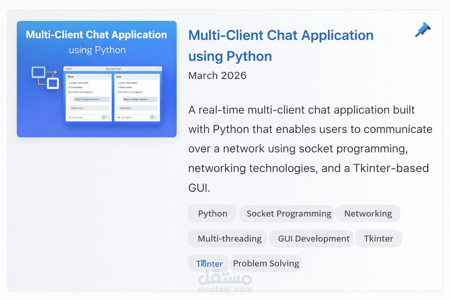 Multi-Client Chat Application using Python