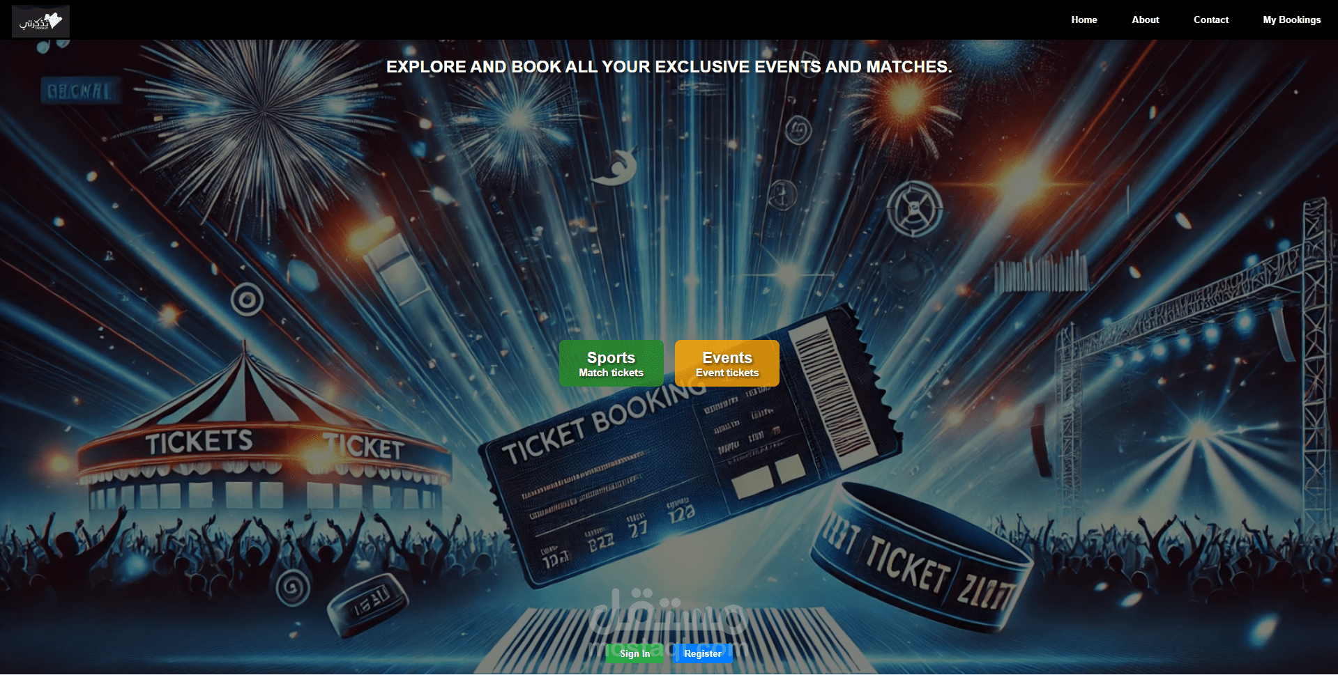 Tazkarti Clone – Online Ticket Booking Website