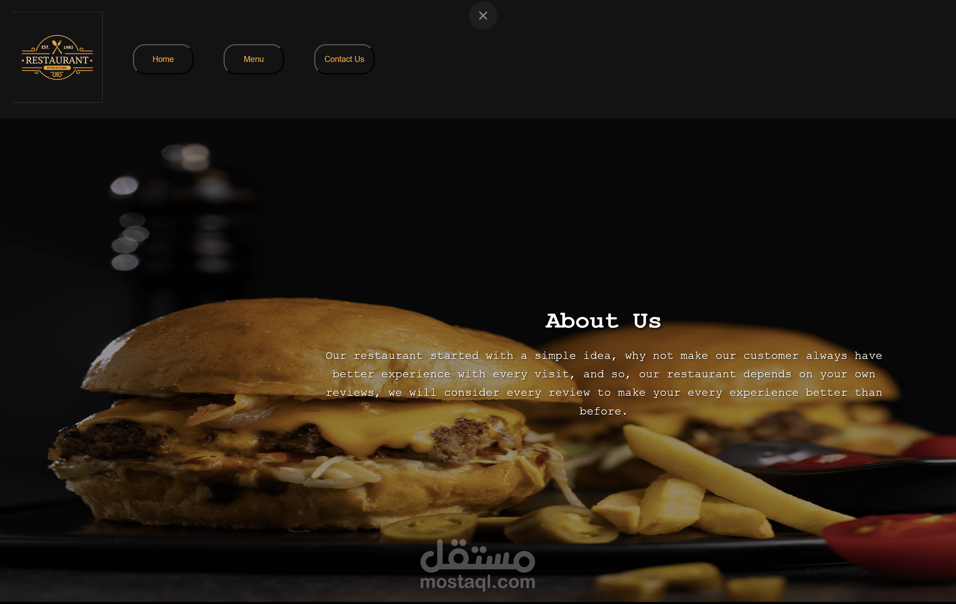 Restaurant Page