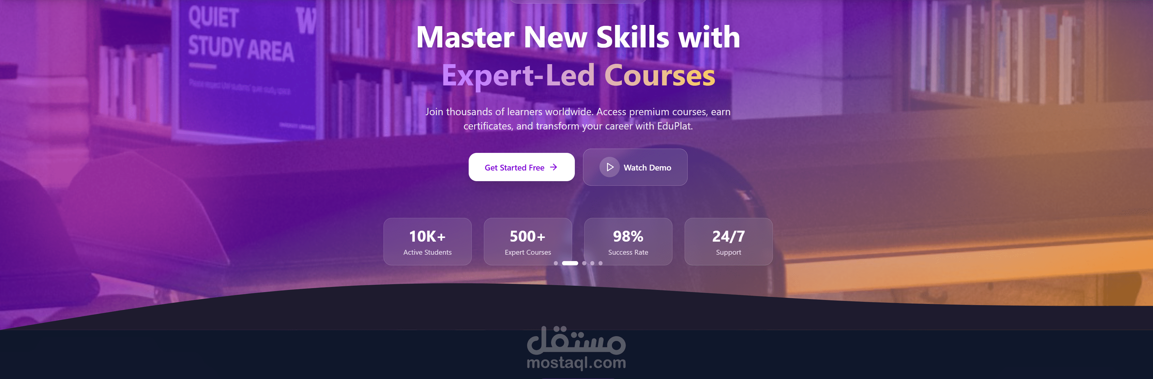 landing page