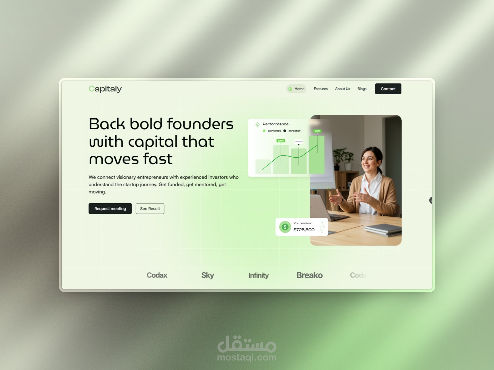 Capitaly – Premium Framer website for SaaS & Startup
