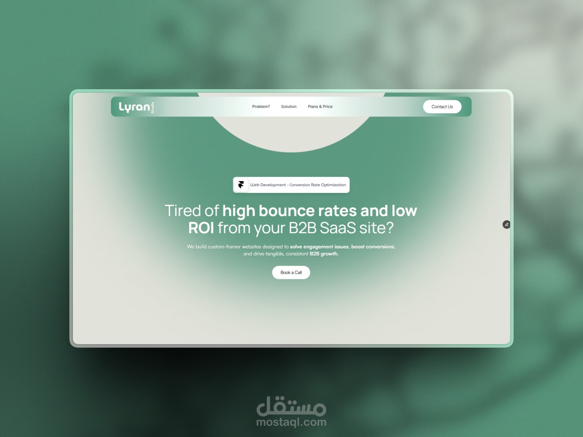 Lyran – Premium Landing Page Framer site for B2B SaaS Web