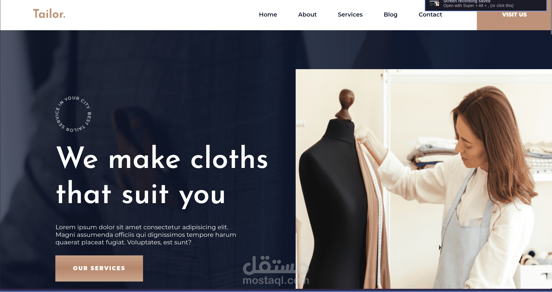صفحة هبوط (Landing Page) عصرية، سريعة، وجذابة باستخدام أحدث تقنيات الويب React.js.