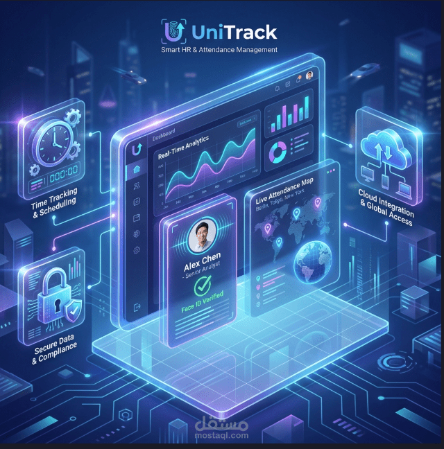 UniTrack - نظام ذكي متكامل لإدارة الحضور والوقت بالذكاء الاصطناعي
