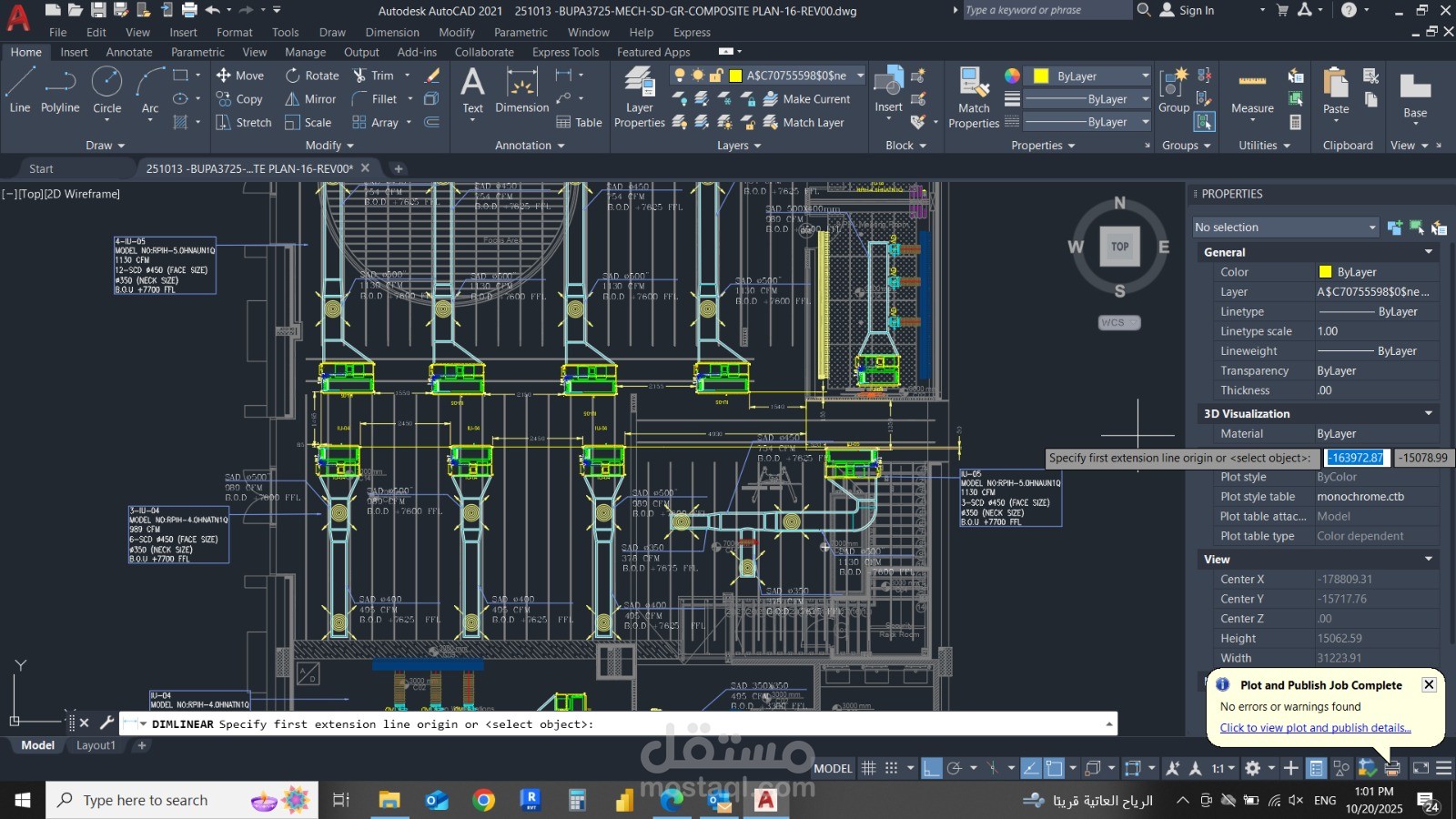 Mechanical shop drawings