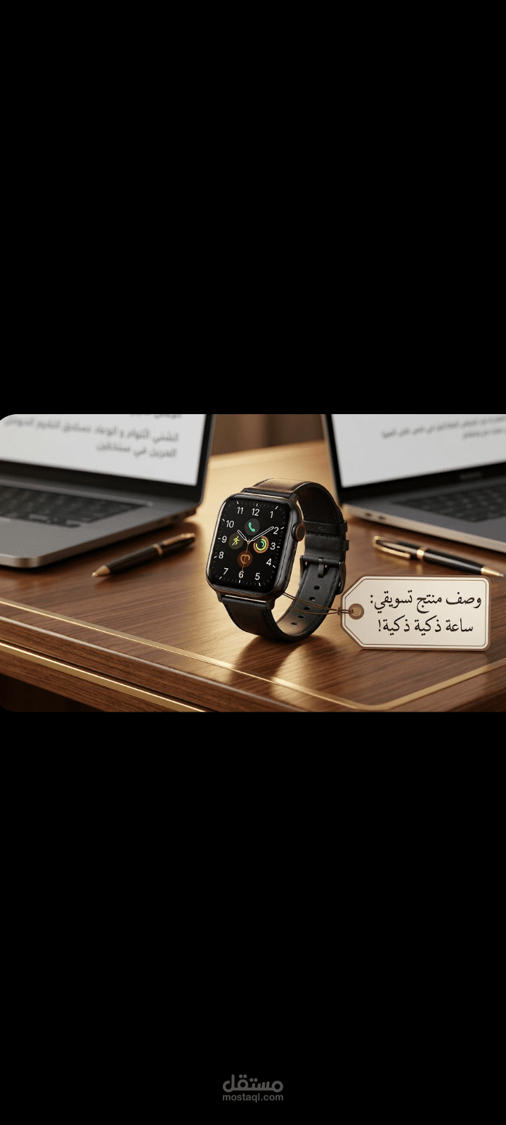 كتابة وصف تسويقي احترافي لمنتج (ساعة ذكية)