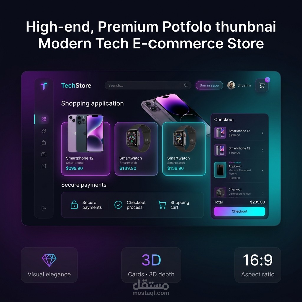 متجر TechStore الإلكتروني المتكامل – منصة تجارة إلكترونية احترافية (ASP.NET Core MVC & Stripe)