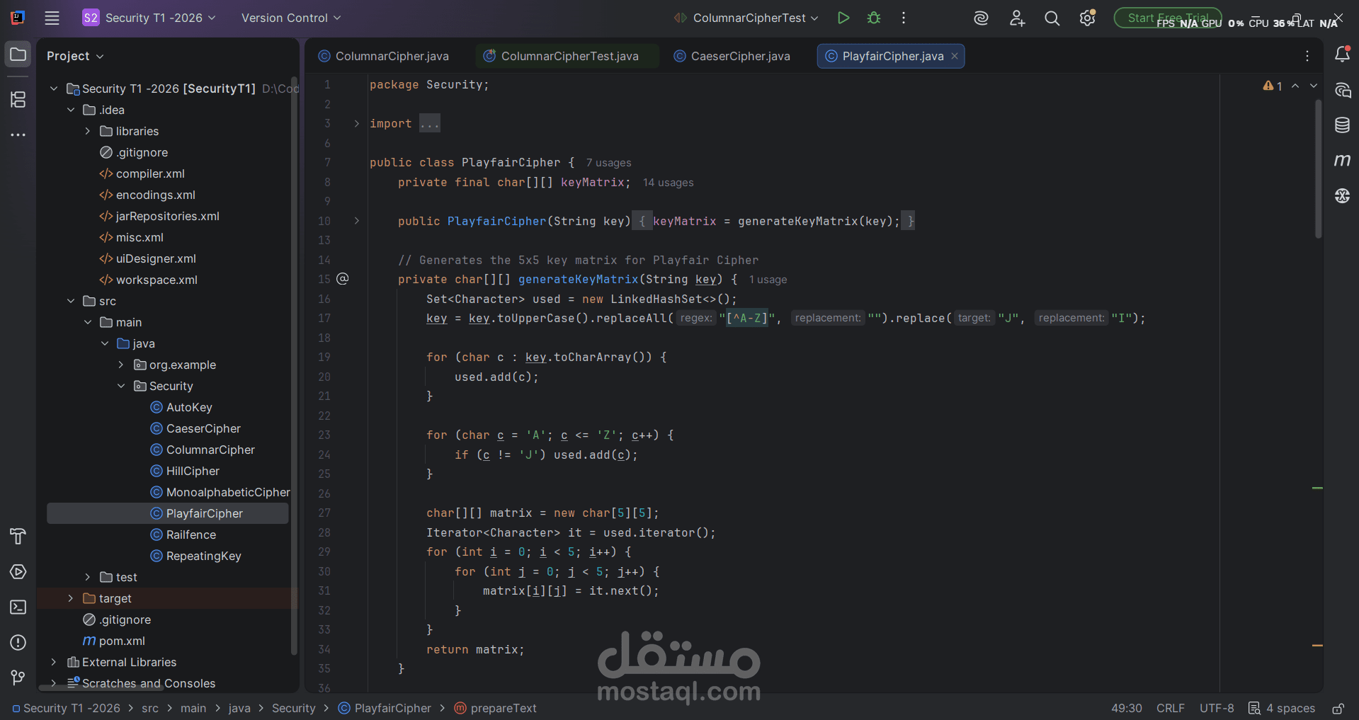 Classical Cryptography & Cryptanalysis Suite