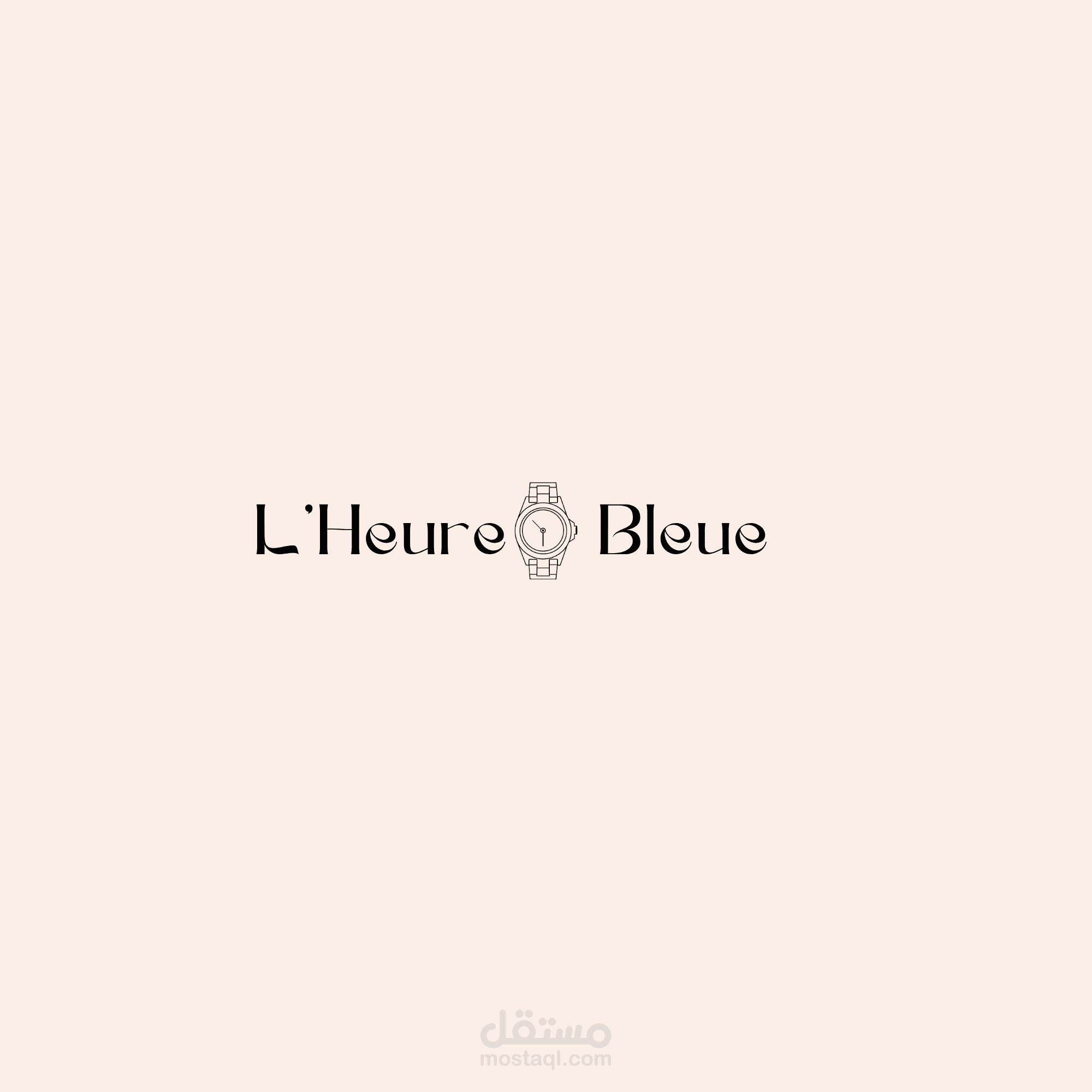 تصميم شعار لبراند ساعات يد