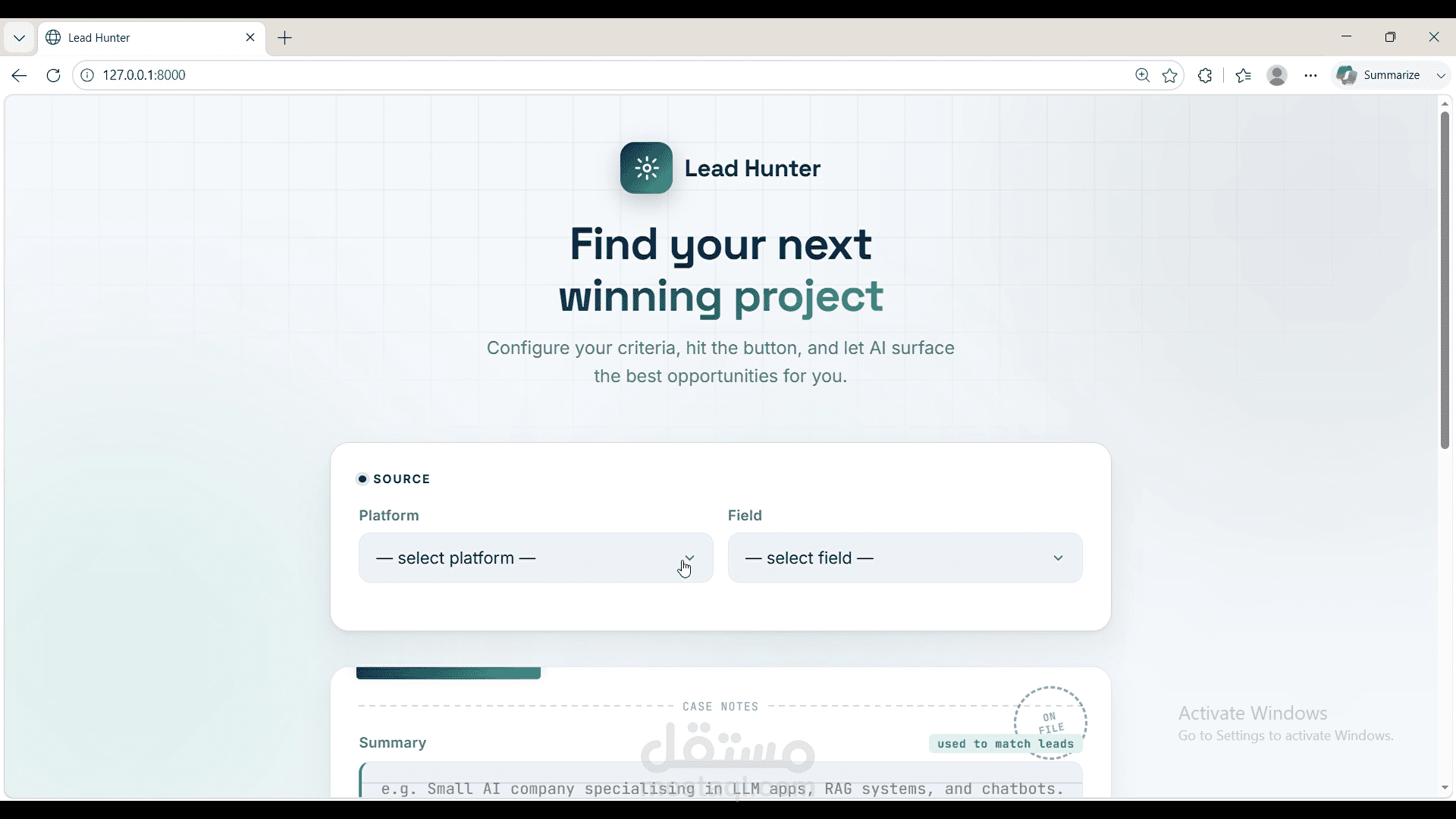 AI lead generation