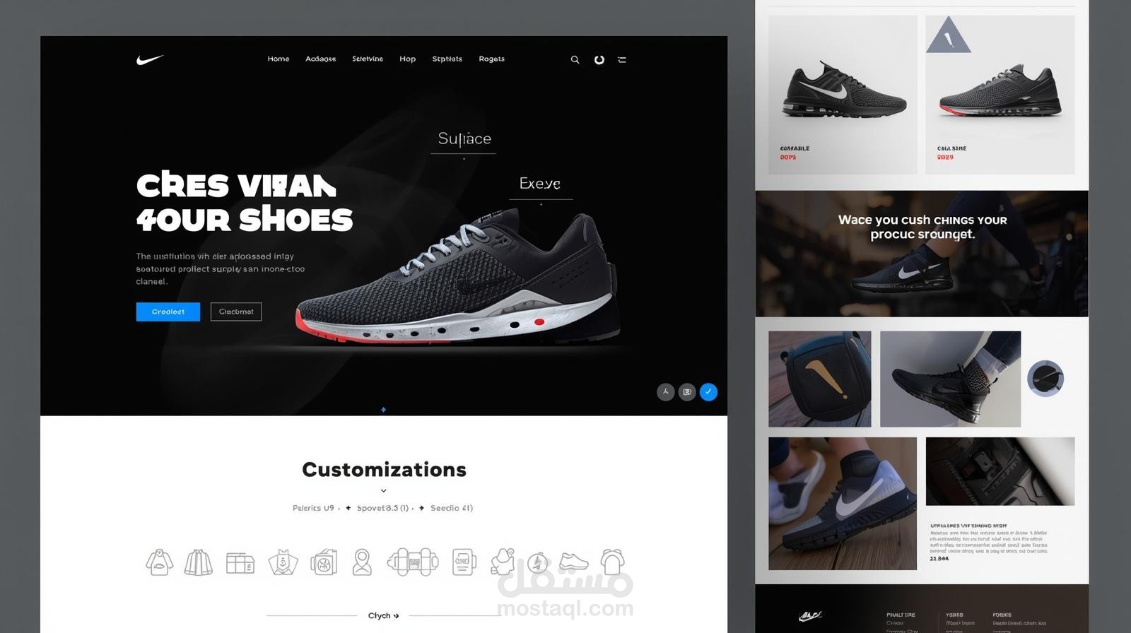 Nike Shoes UI Design