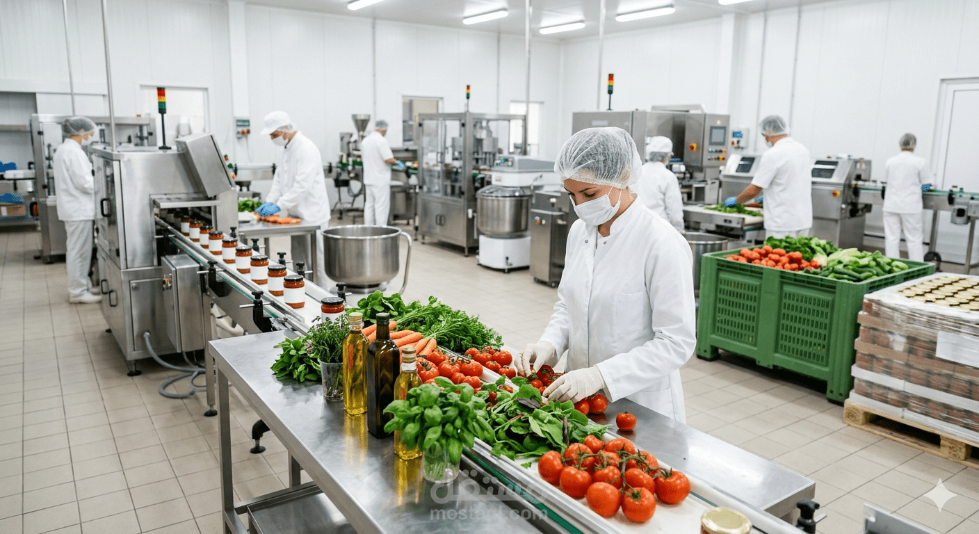 تصميم هوية بصرية متكاملة (شعار) لشركة تصنيع غذائي