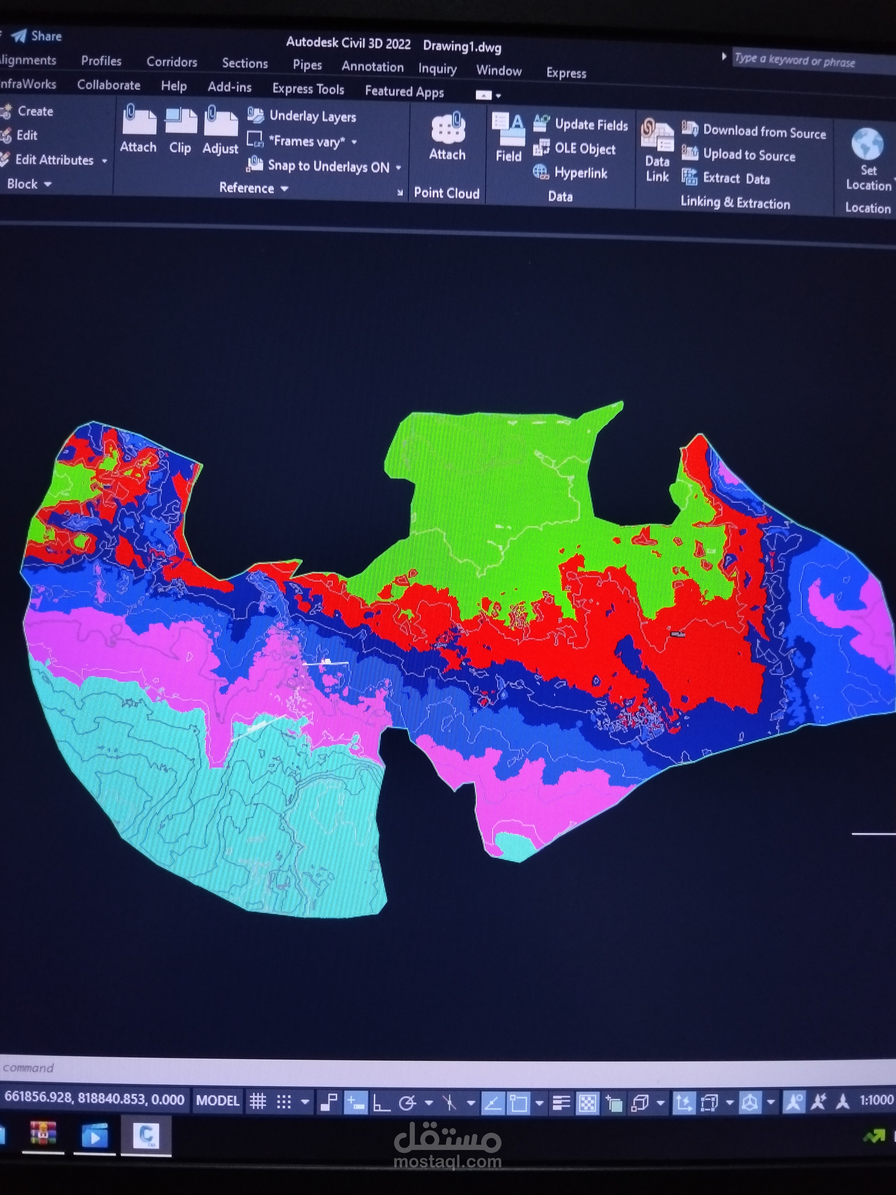 حساب كميات حفر وردم
