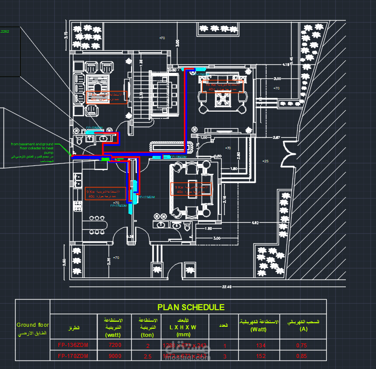 Shop drawing hvac (fan coil units)