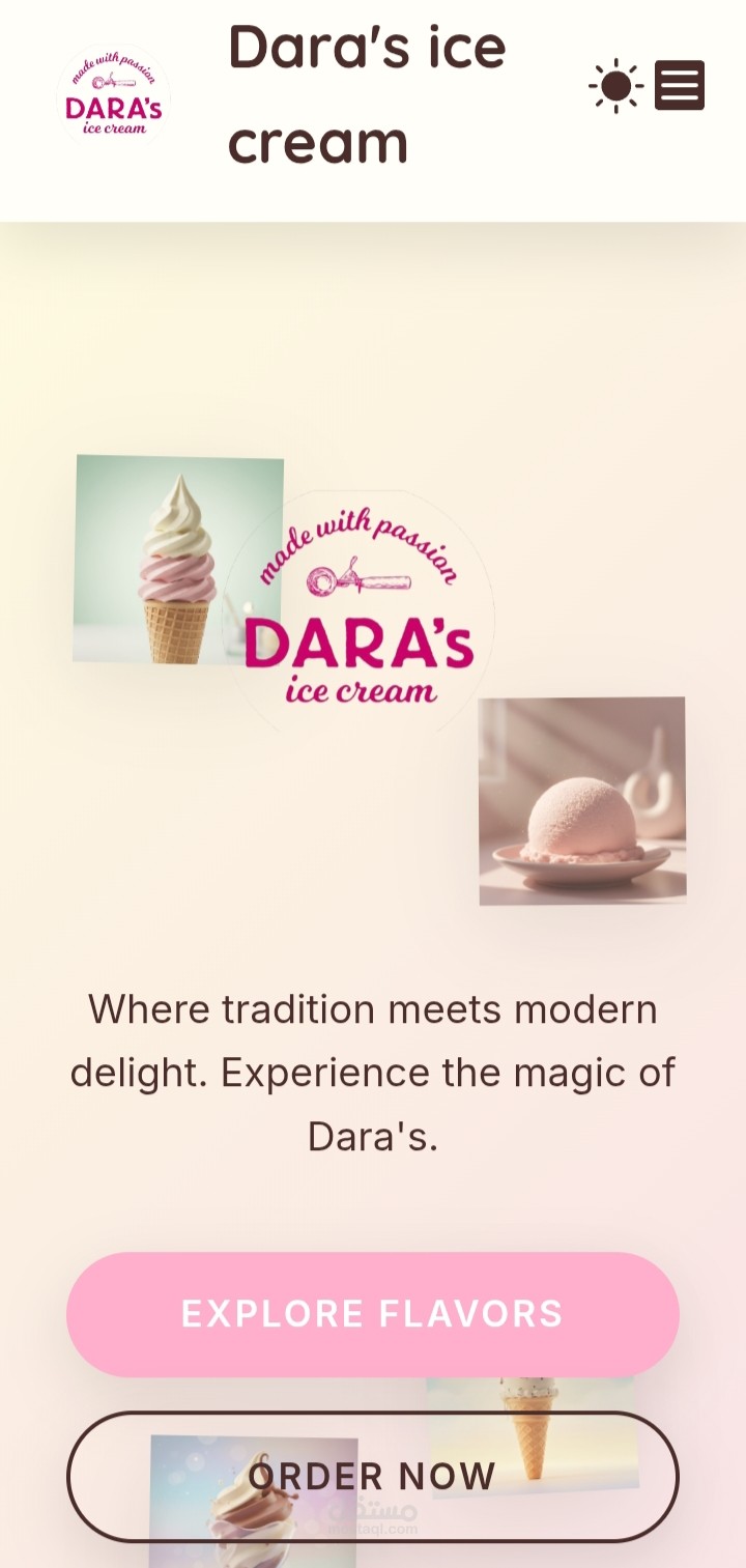Dara's ice cream