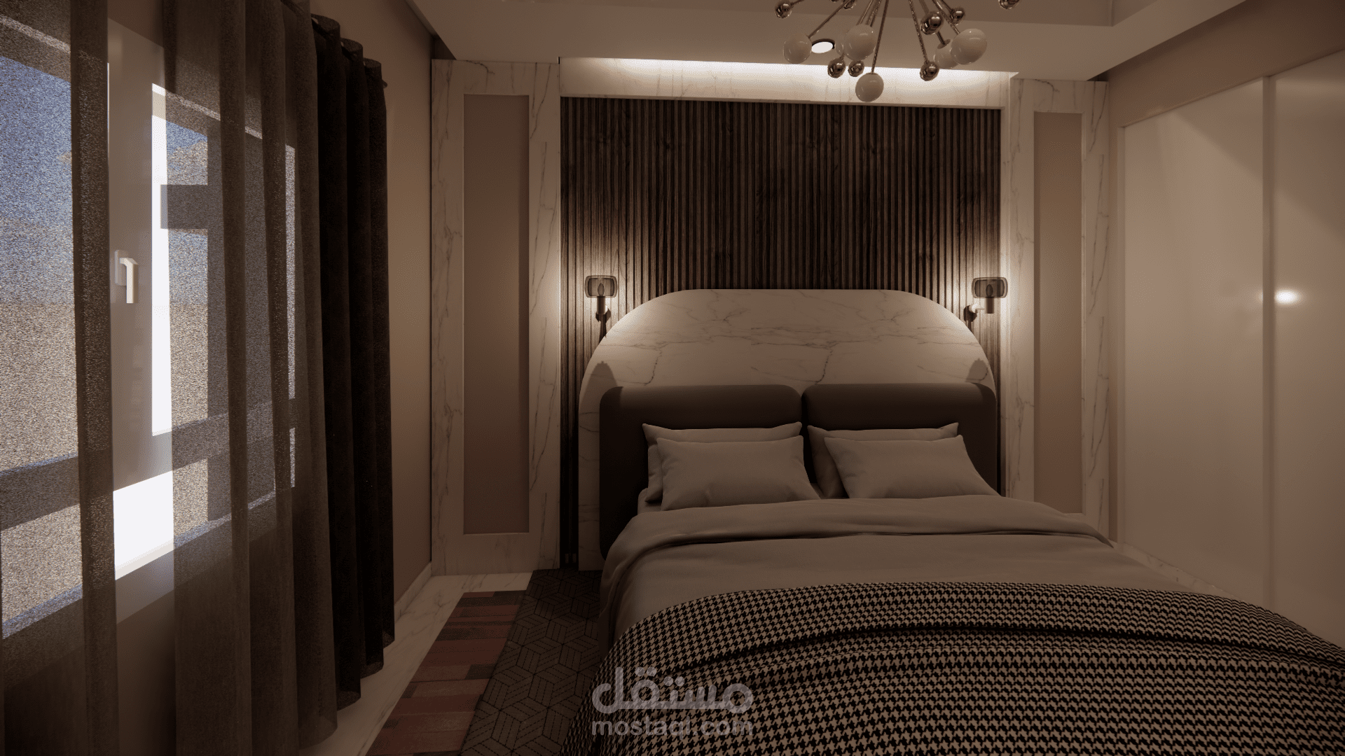 تصميم داخلي باستخدام ريفيت وانسكيب