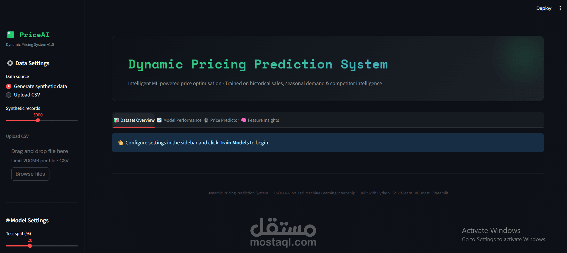 Dynamic Pricing Prediction System Using Machine Learning
