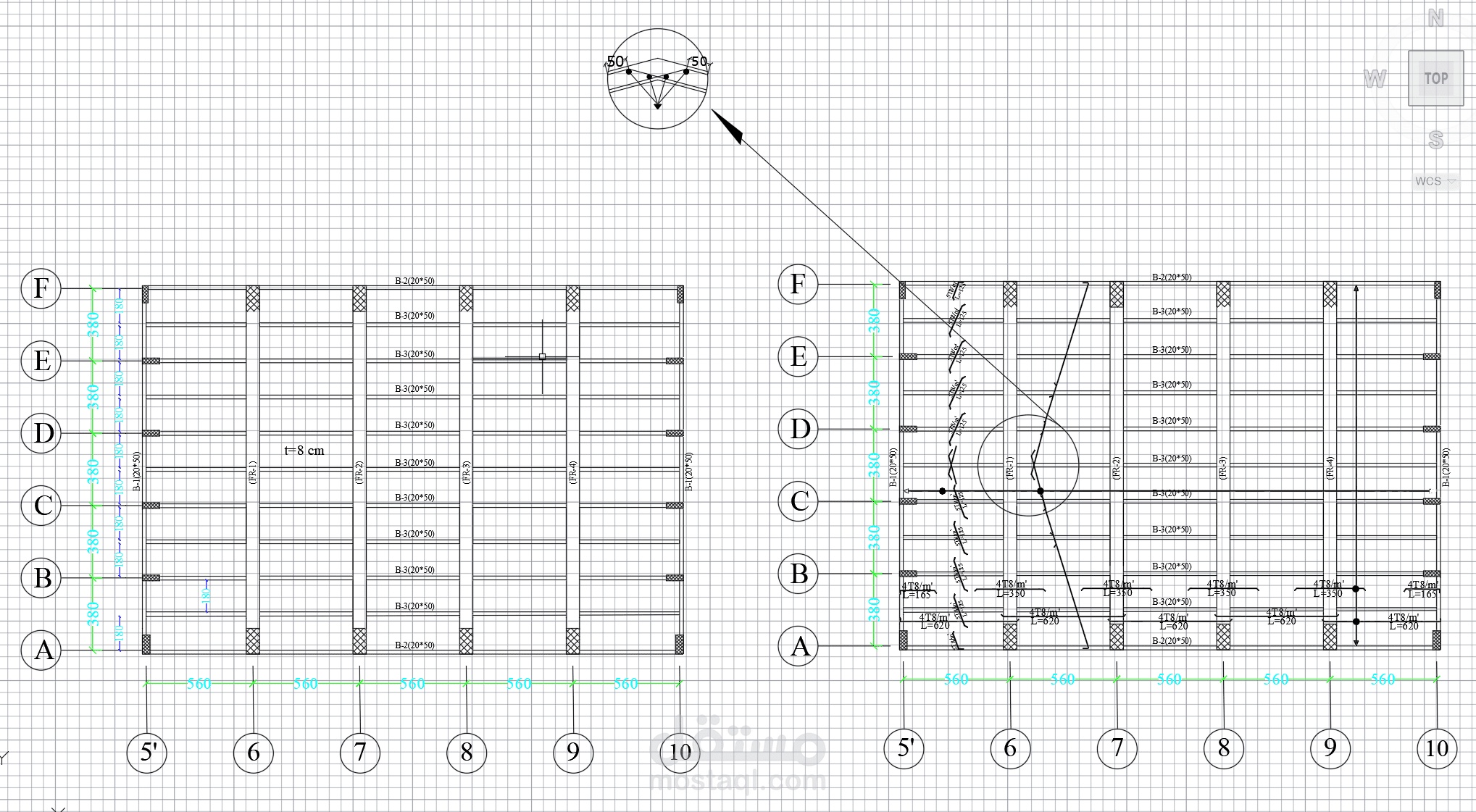 مخططات الأسقف الإنشائية وتفاصيل الربط (Factory Roof & Details)