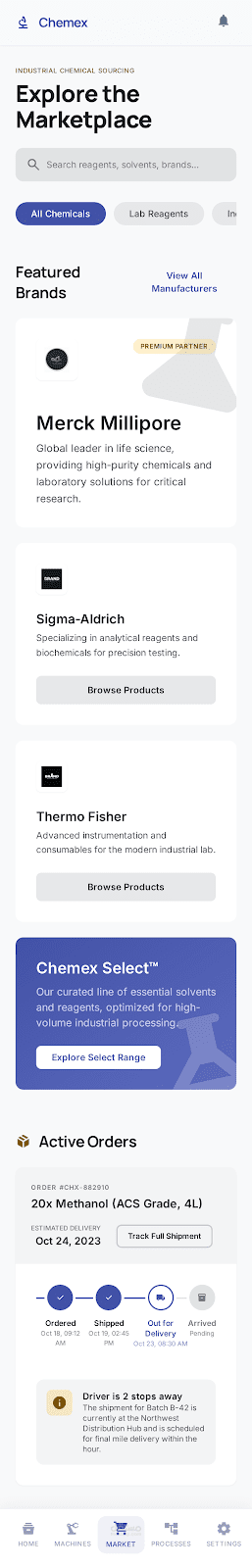 Chemex Mobile Application