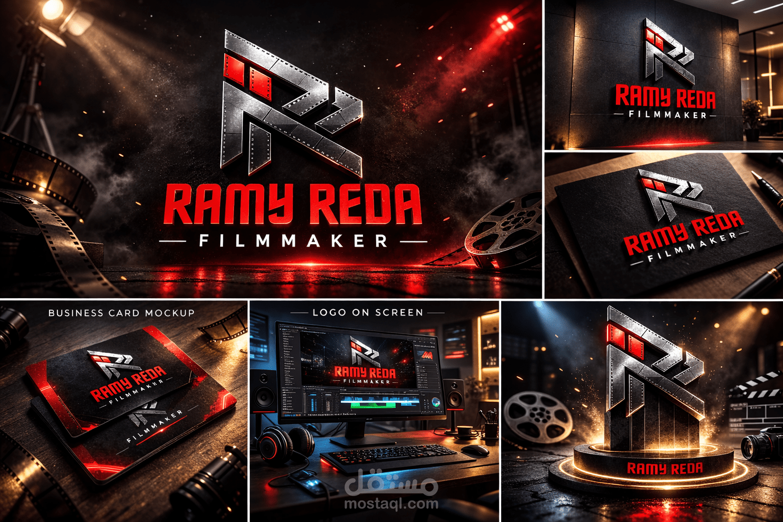 Cinematic Logo Branding – Ramy Reda Filmmaker Identity