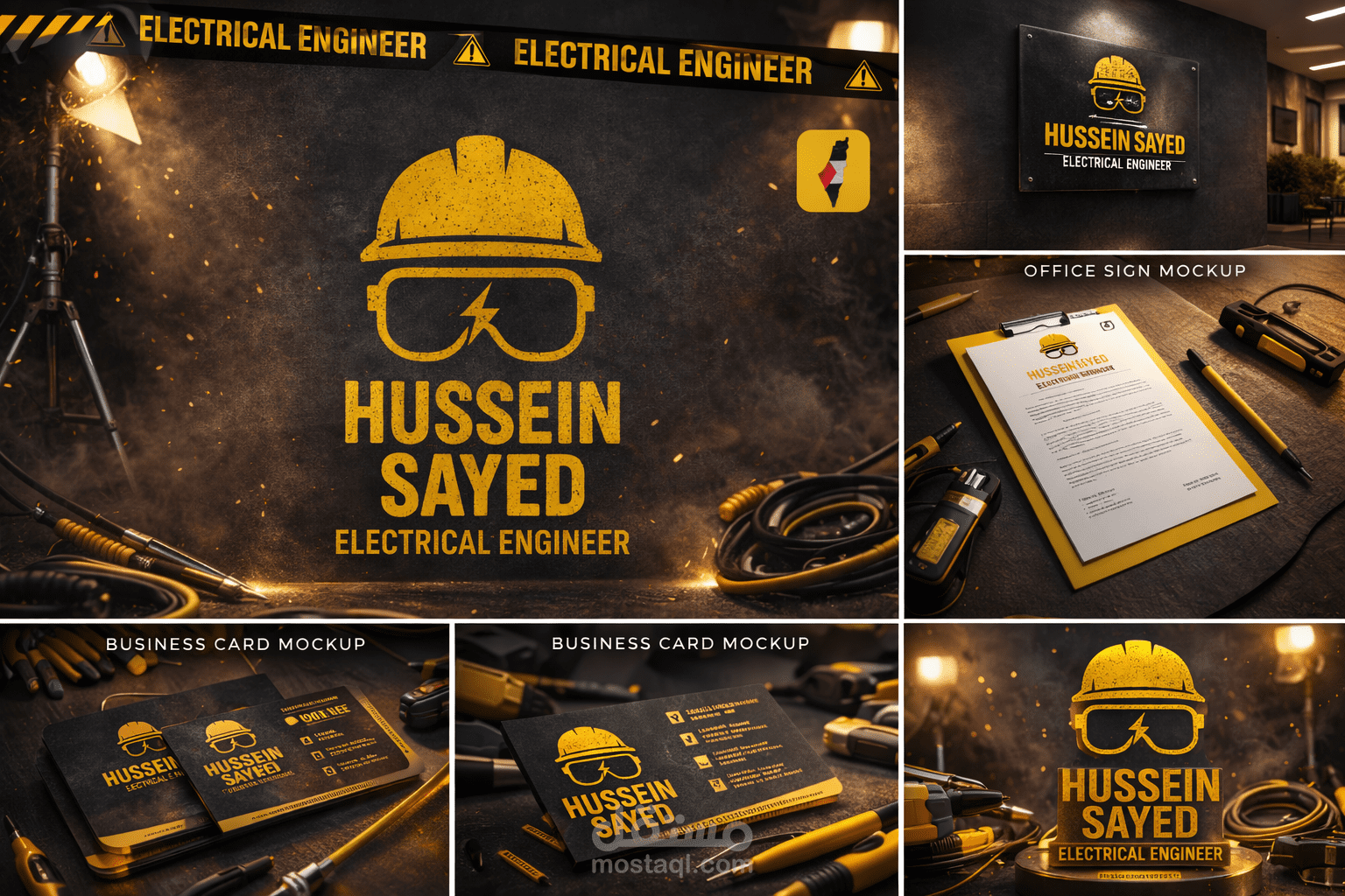 Logo Branding – Hussein Sayed Electrical Engineer Identity