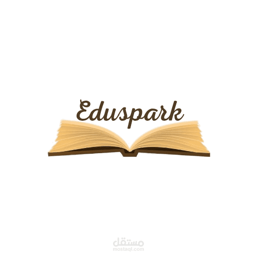 شعار بسيط وأنيق لمشروع تعليمي، يعبر عن المعرفة والإلهام.