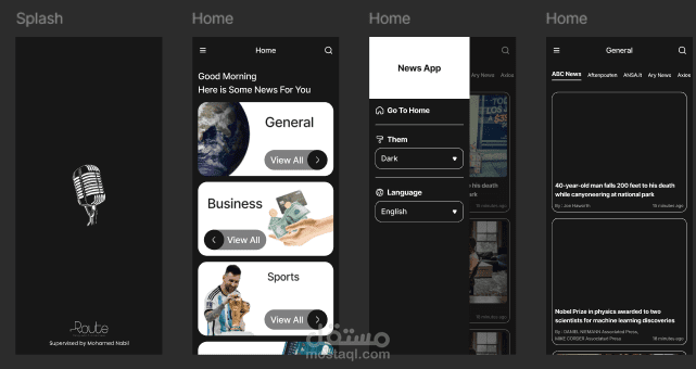 News App - تطبيق إخباري ذكي متعدد الأقسام (Flutter)