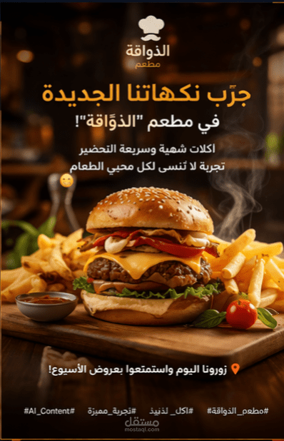 تسويق عن مطعم