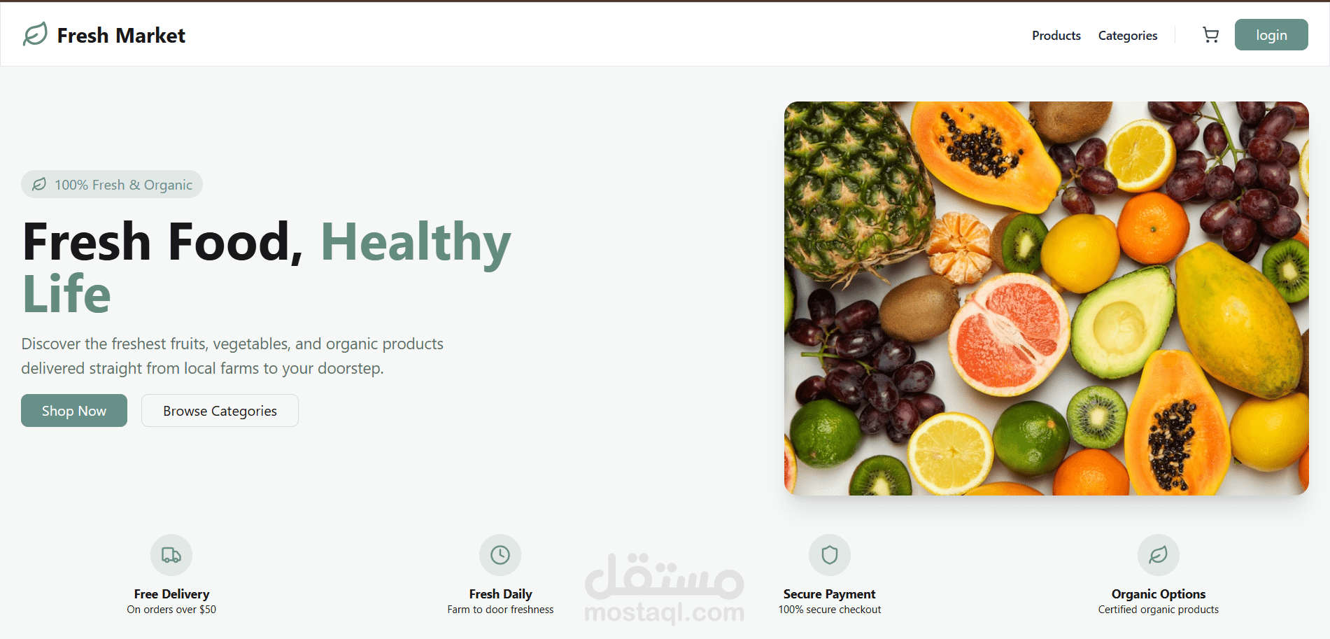 منصة تجارة إلكترونية - Angular Full Stack