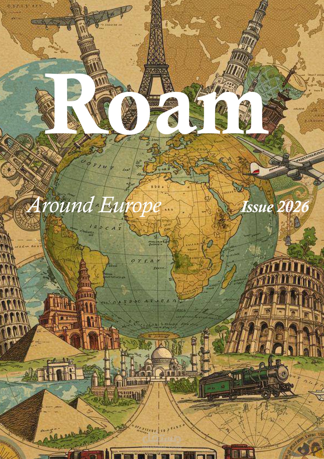 تصميم مجلة سفر – Roam | Around Europe