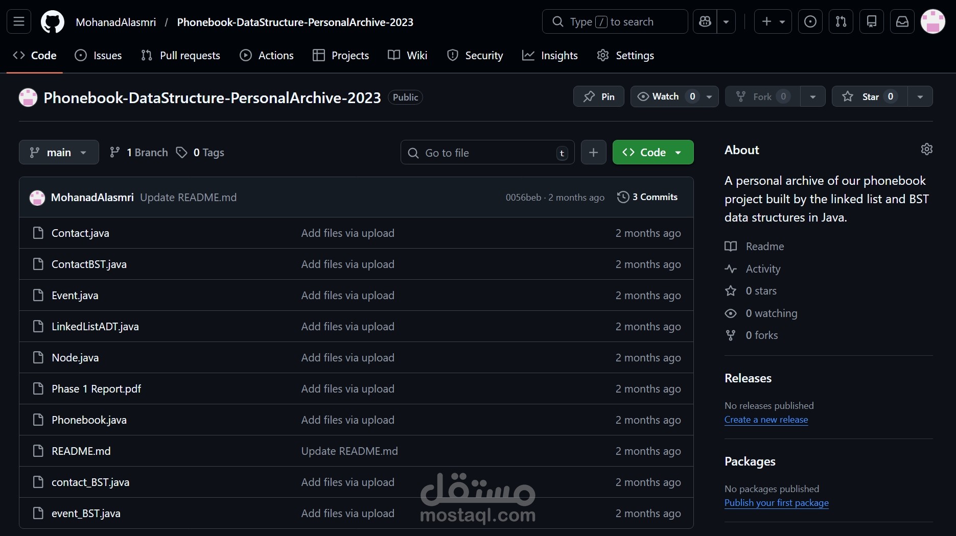 Data Structure Phonebook Project
