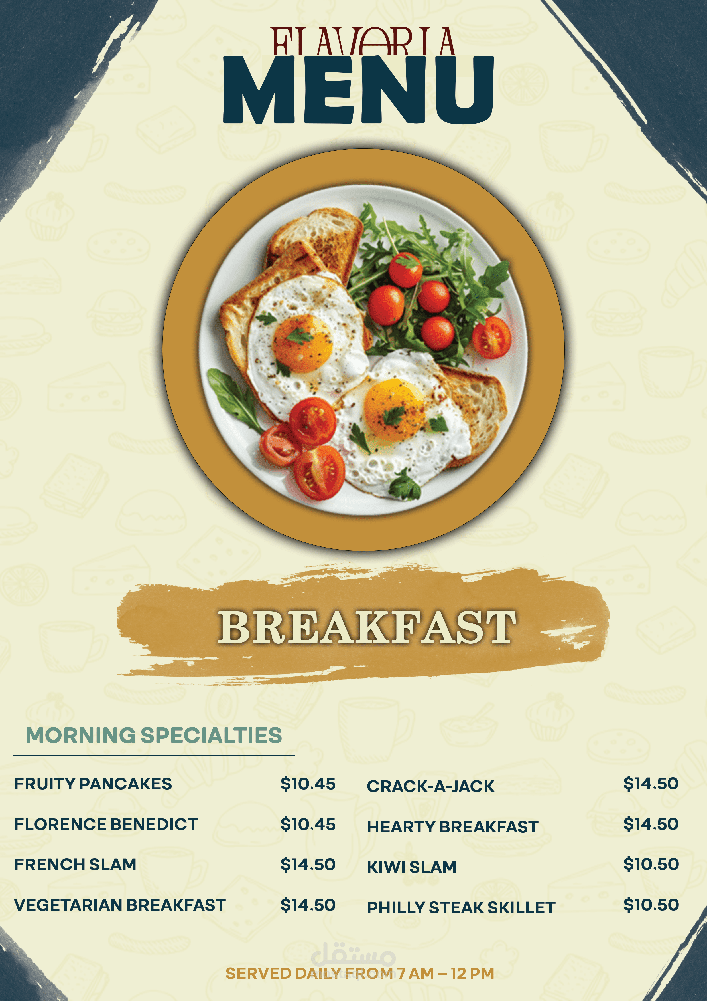 Restaurant menu