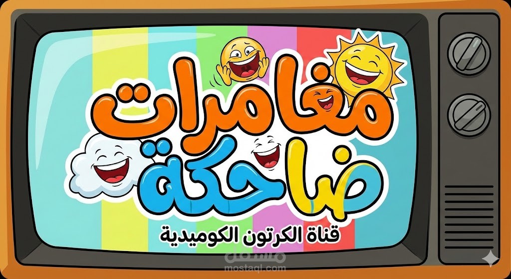 العمل الخاص بقناة الاطفال ( مغامرات ضاحكة )