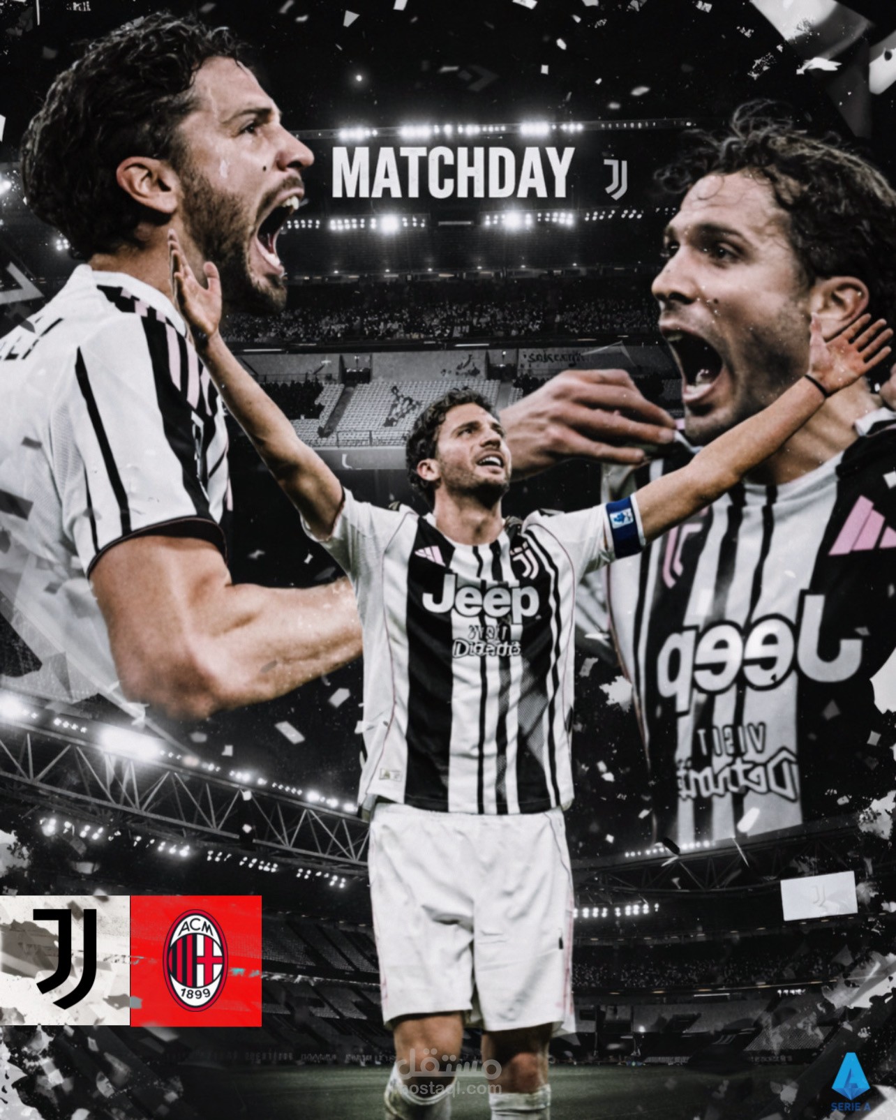تصميم بوستر رياضي احترافي ومبتكر (MatchDay).