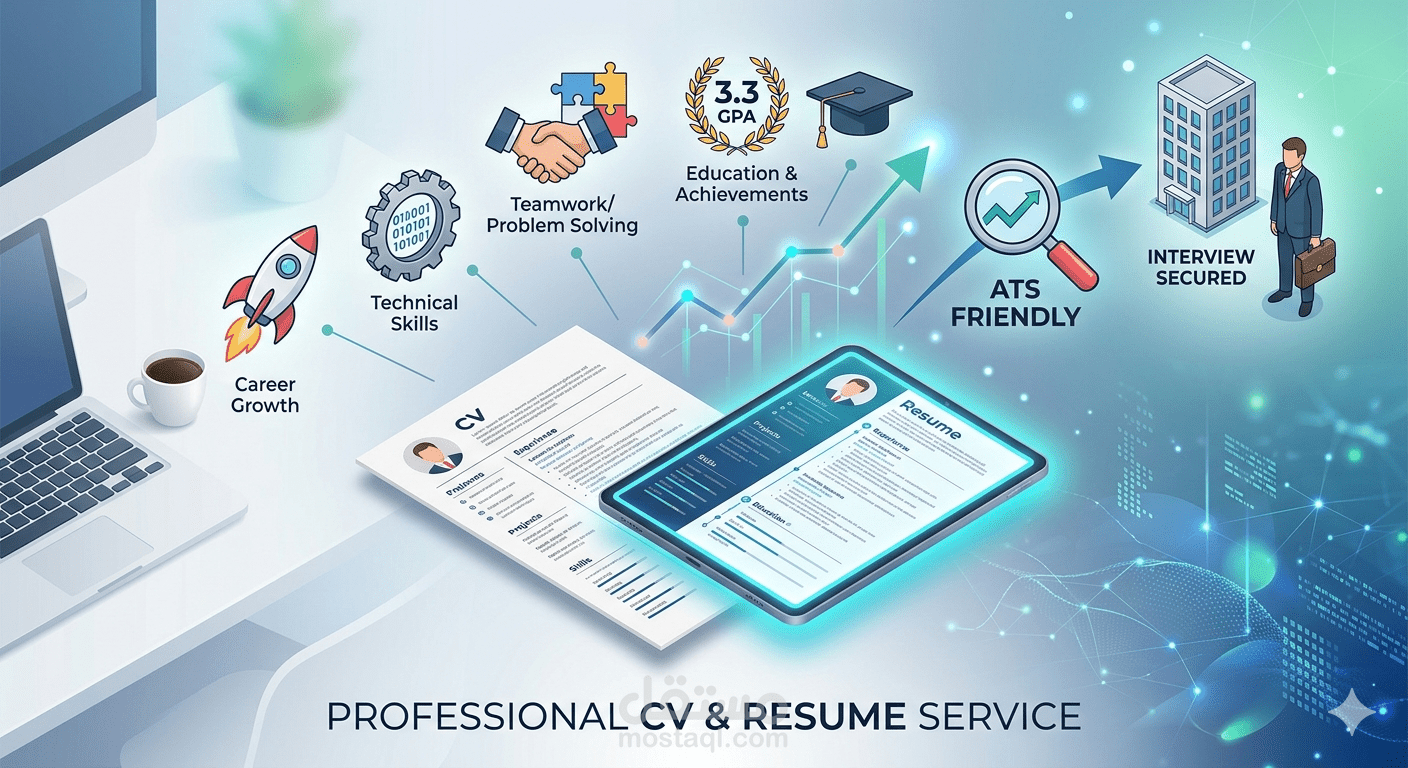 خبير كتابة سي في (CV) وتوافق مع أنظمة الـ ATS