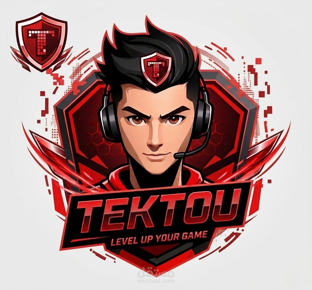 تصميم شعار لمتجر رقمي بااسم TEKTOU