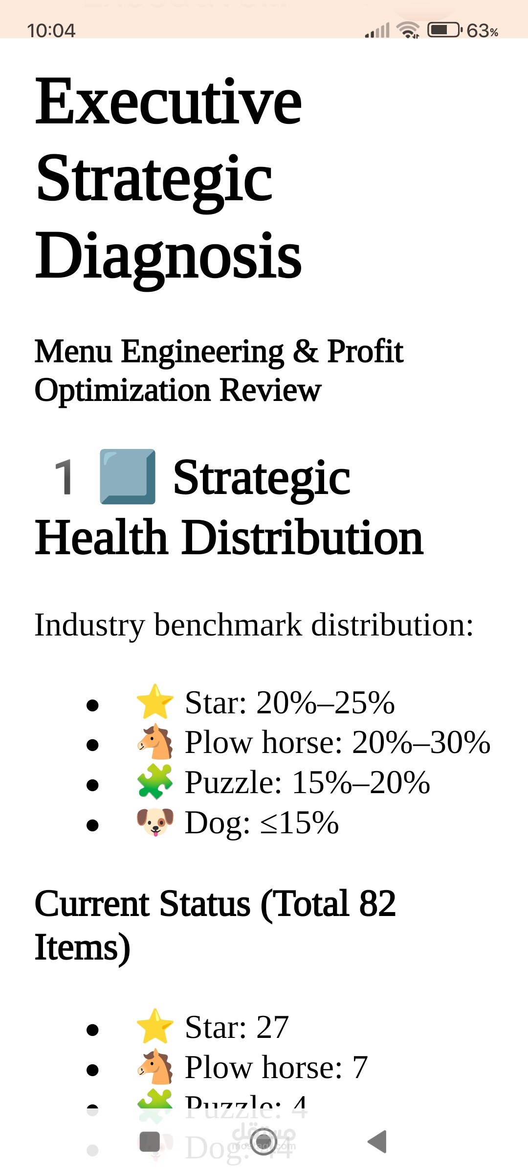 Restaurant Cost & Profitability Review Food cost analysis Waste and inefficiency detection Profit improvement strategy