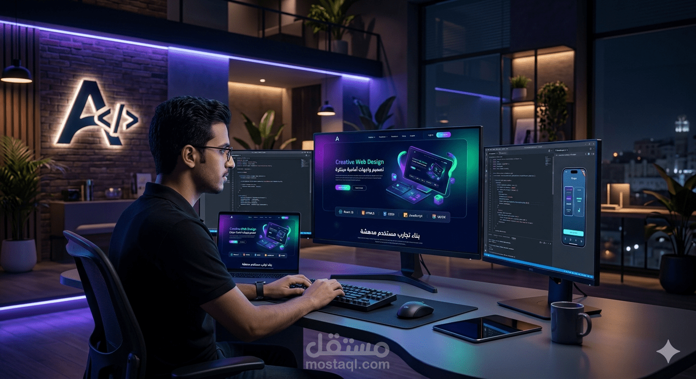موقع لتصميم واجهات front End