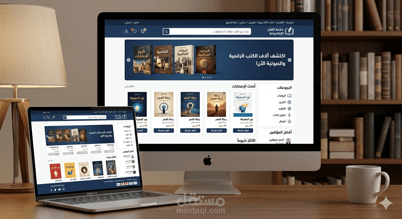 مكتبة الكترونية متكاملة