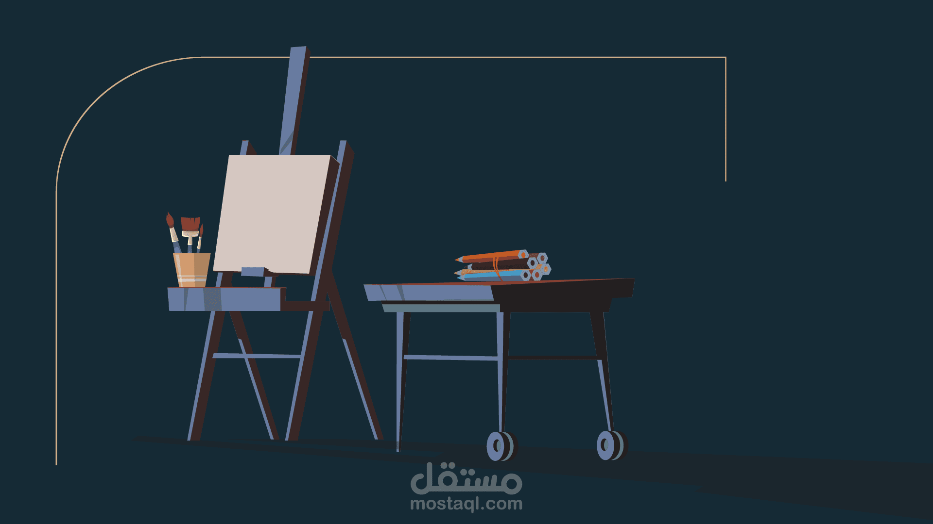 Art Exhibition Motion Graphics Video