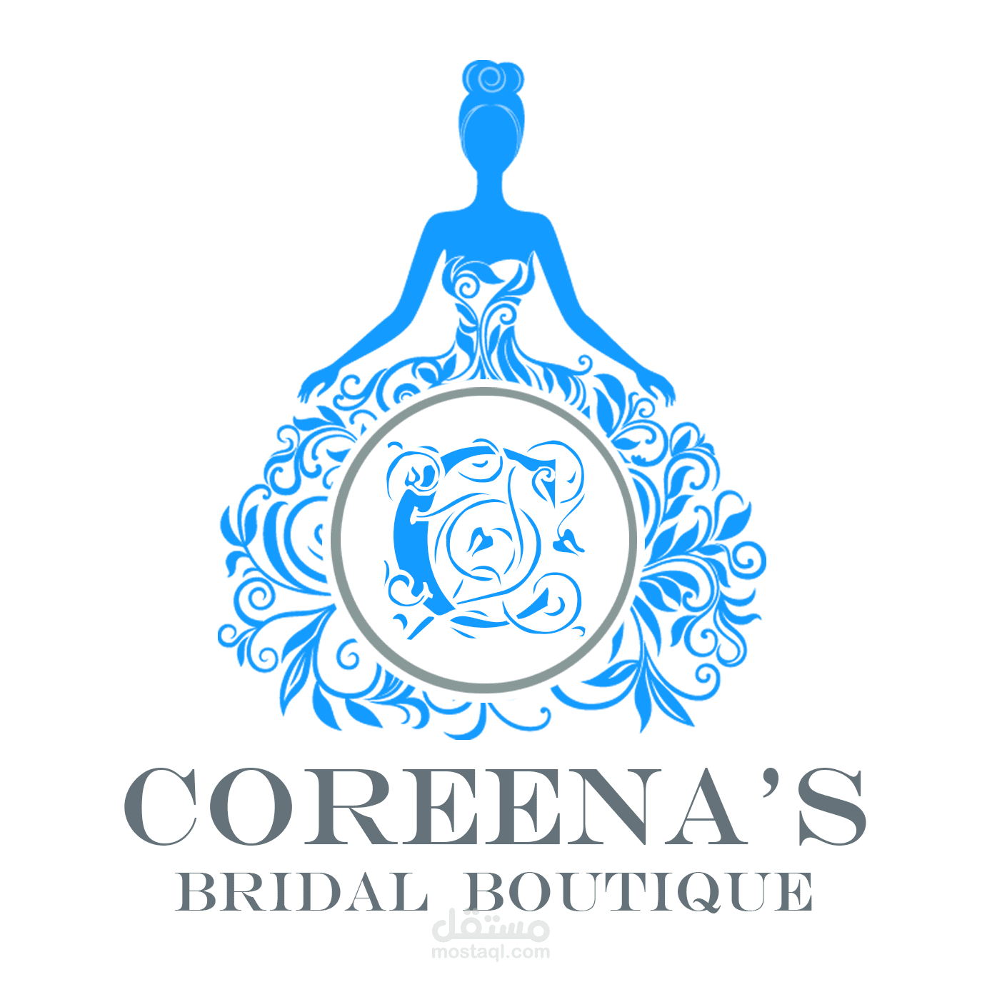 شعار محل بيع فساتين زفاف