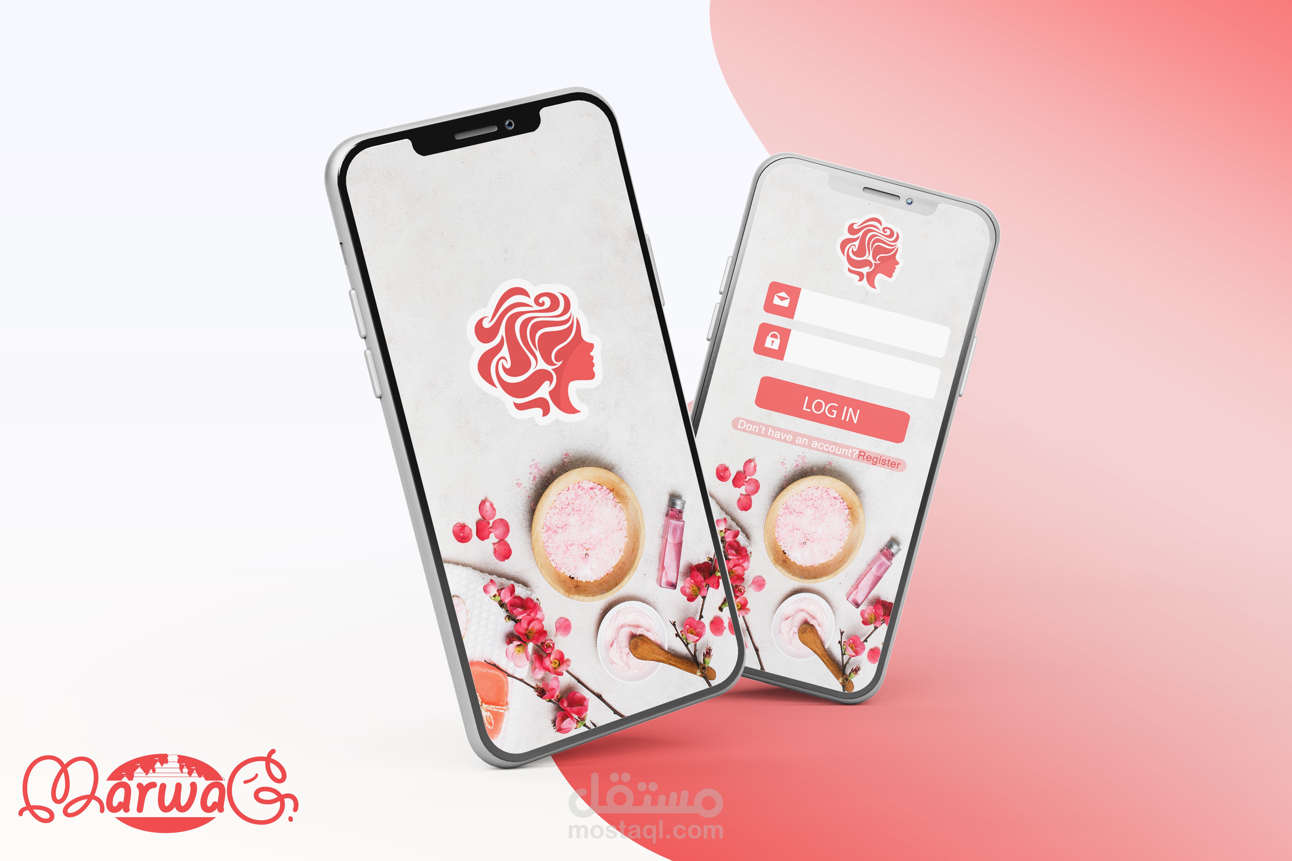 Beauty center Mobile application design