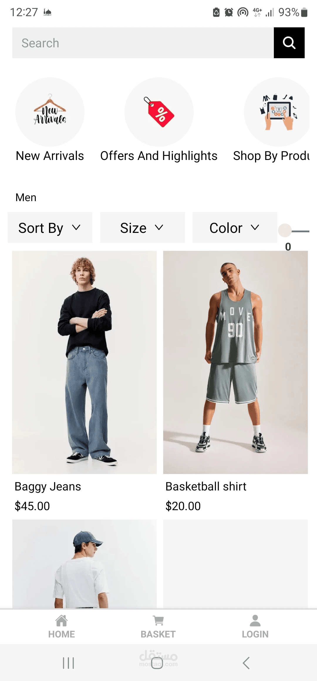 eCommerce Mobile App and Website
