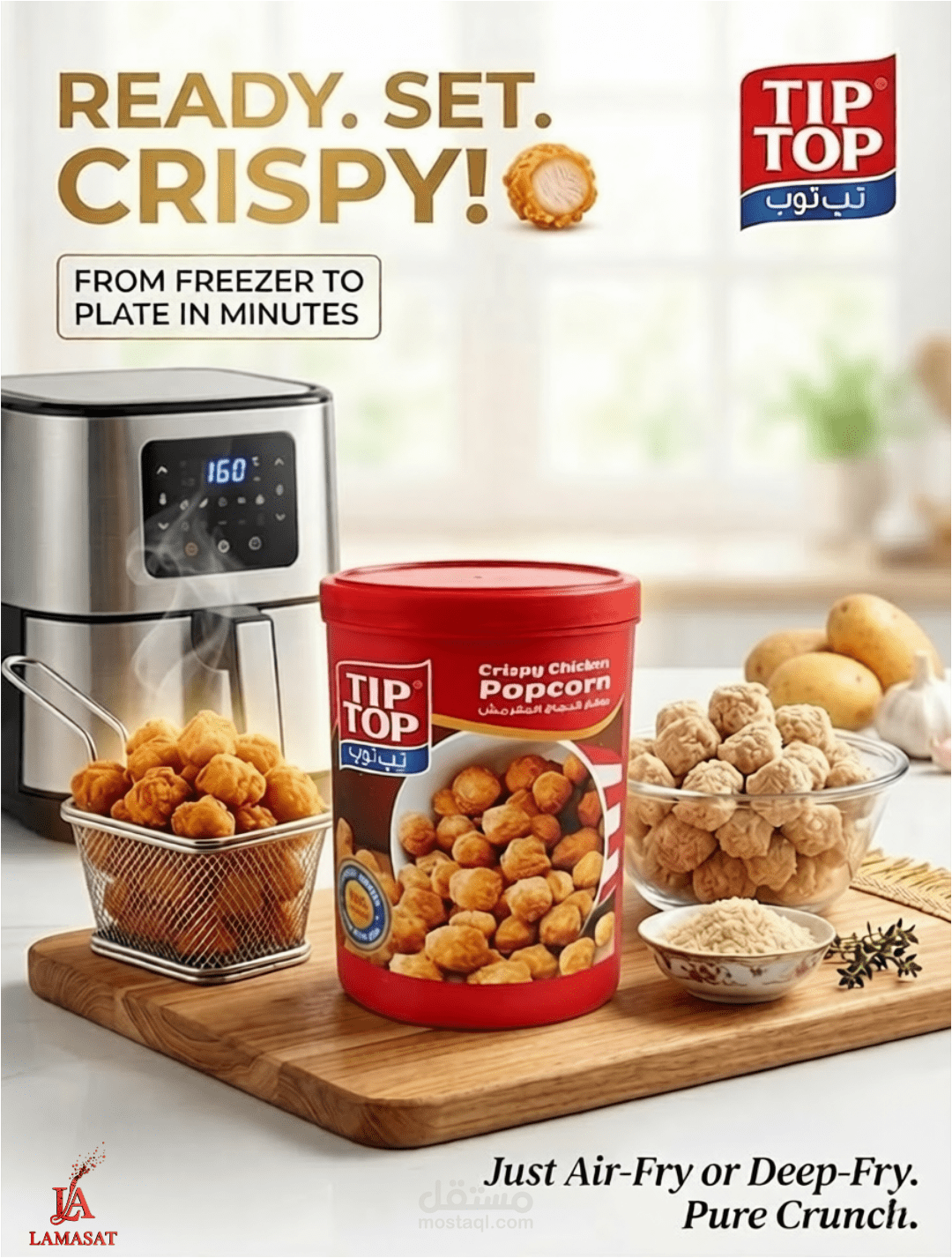 تصميم وإخراج الحملة الإعلانية المتكاملة لمنتجات "تِب توب"