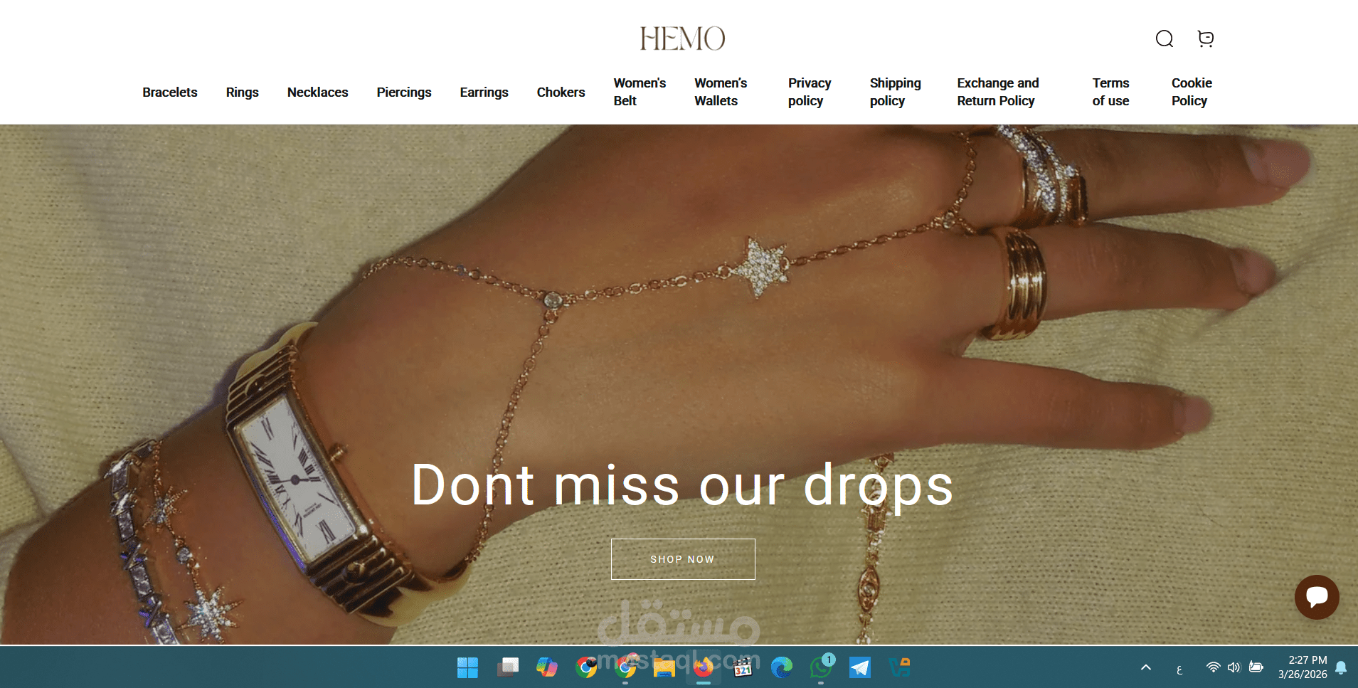 تصميم مواقع و متاجر الكترونيا