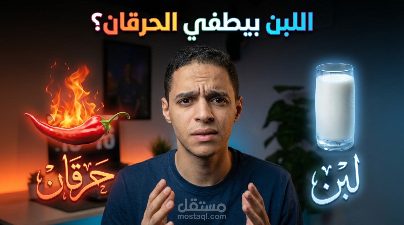 مونتاج فيديو توعوي (Before & After) عن تأثير الماء على الإحساس بالحرقان