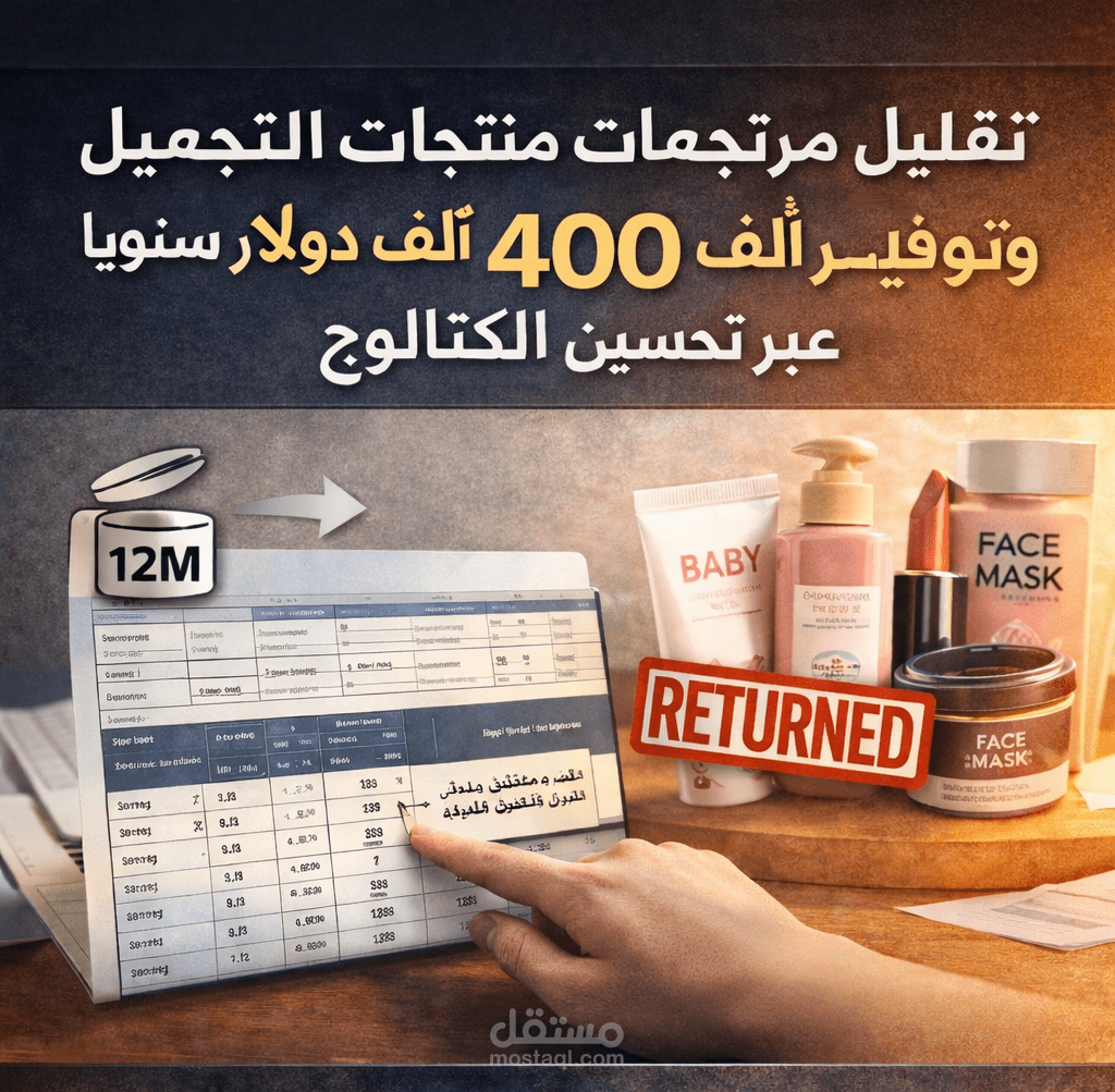 تقليل المرتجعات بنسبة 84% وتوفير 400ألف دولار سنوياً عبر تحسين محتوى منتجات التجميل