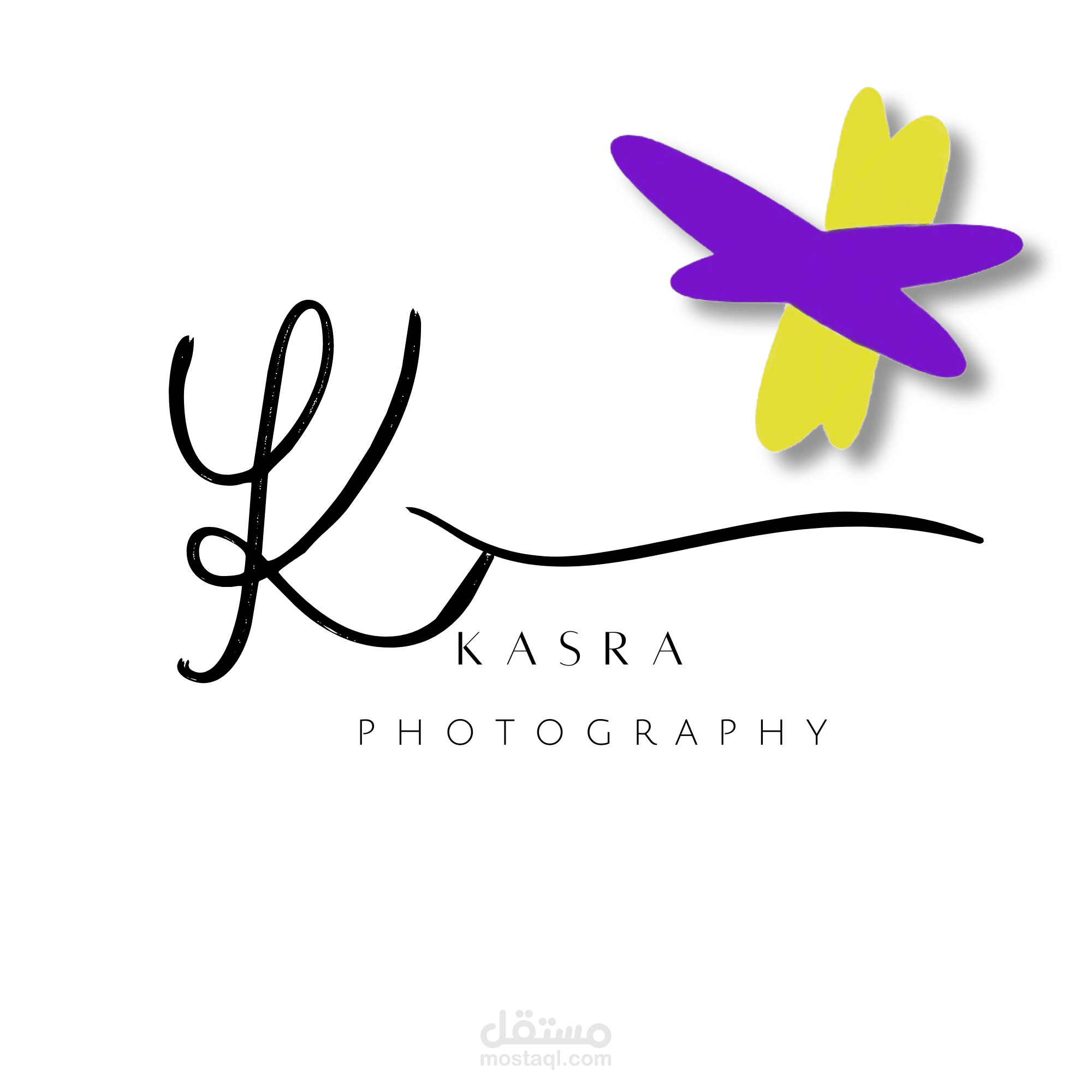 تصميم هوية بصرية "KASRA PHOTOGRAPHY" - دمج الرسم اليدوي بالتصميم العصري