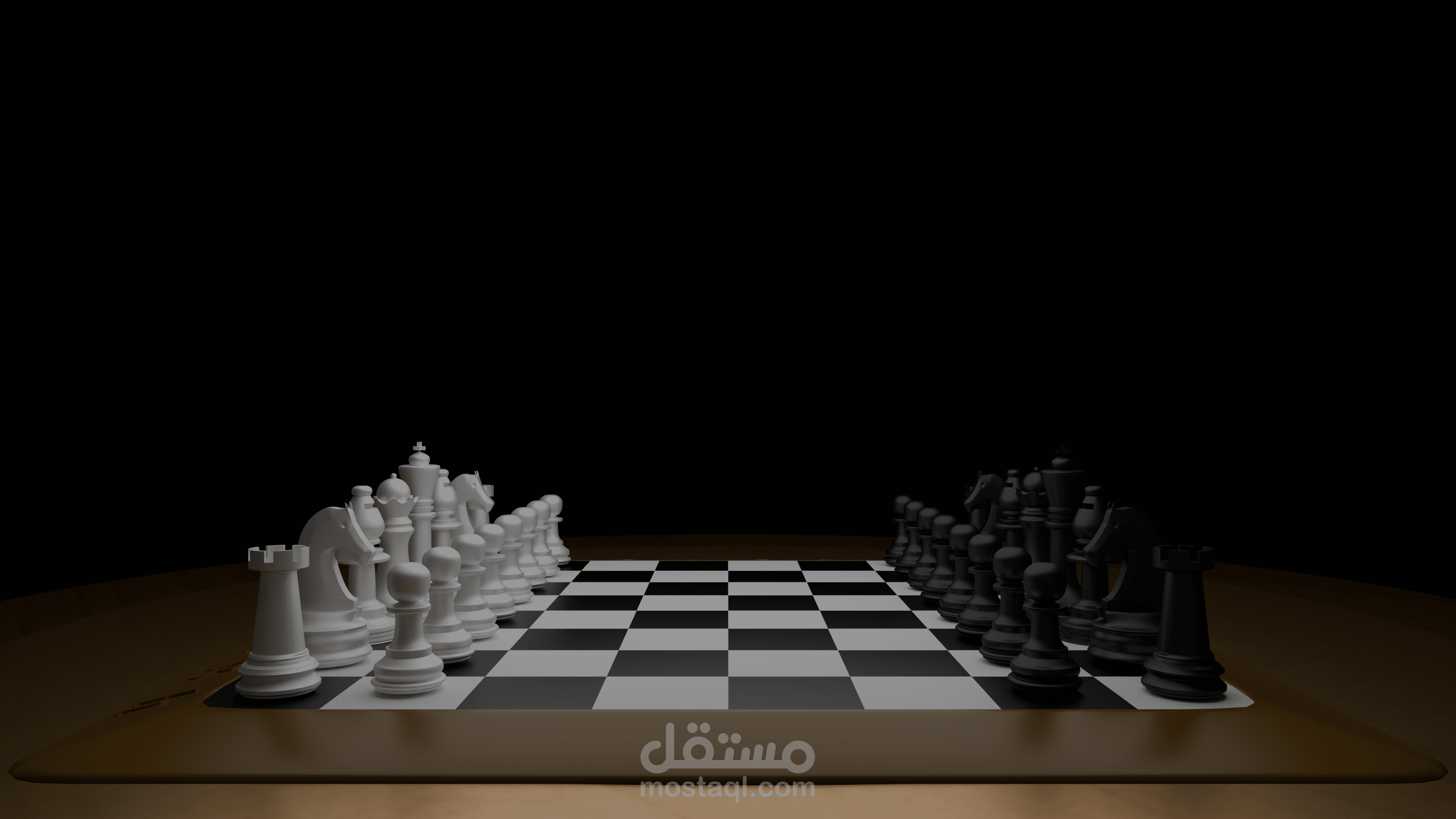 a 3d model of a chess for a background or something